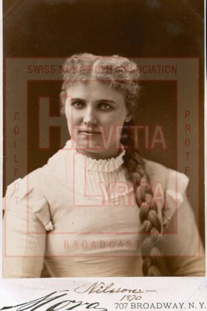 La soprano suédoise Christine Nilsson dans le rôle de Marguerite dans le Faust de Charles Gounod (de la collection Motisi)