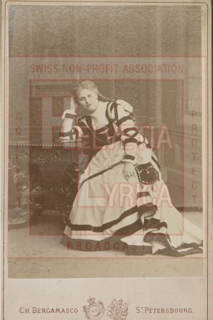 Christine Nilsson dans le costume de Marguerite du Faust de Gounod (collection Motisi)