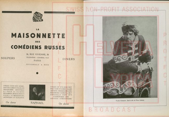 Moussorsky, Boris Godounov, Chaliapin, Paris, 1930, 21 (collection Motisi)