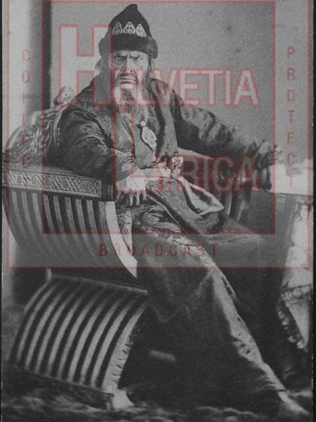 Moussorgsky, Boris Godounov, Chaliapin, postcard (collection Motisi)