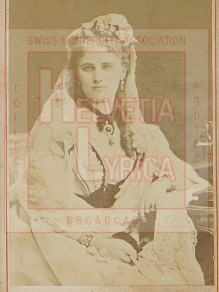 Christine Nilsson dans le costume de Donna Anna du Don Giovanni de Mozart, Paris (collection Motisi)