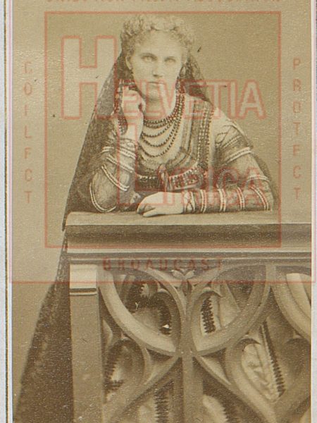 Christine Nilsson dans le costume de Donna Anna du Don Giovanni de Mozart, Londres (collection Motisi)