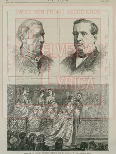 Le mariage de Christine Nilsson le 3 août 1872 (collection Motisi)