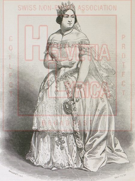 Marietta Alboni dans le rôle d'Angelina dans la Cenerentola de Rossini (collection Motisi)