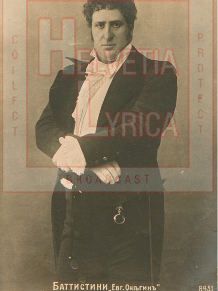 Tchaikovsky, Eugene Oneguin, Battistini (baryton) 1 (collection Motisi)