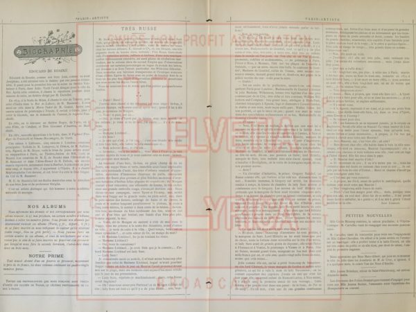 DeReszké Edouard, Biographie, Paris Artiste 2 (collection Motisi)