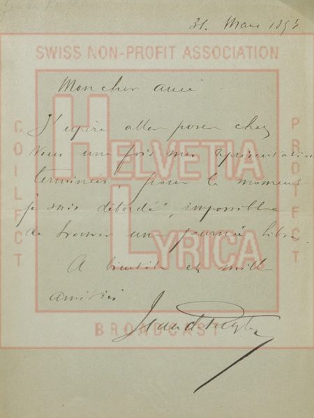 De Reszké, Jean, LAS, 1893.03.18 (collection Motisi)