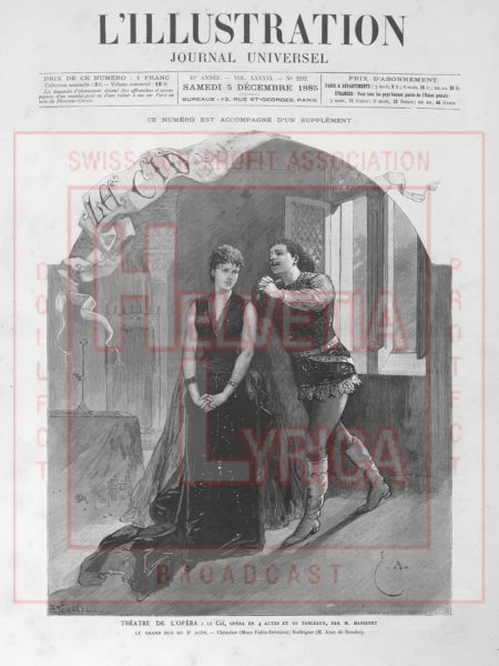 Massenet, Le CId, DeReszke, Jean (ténor) L'illustration, 1885.12.05 (collection Motisi)