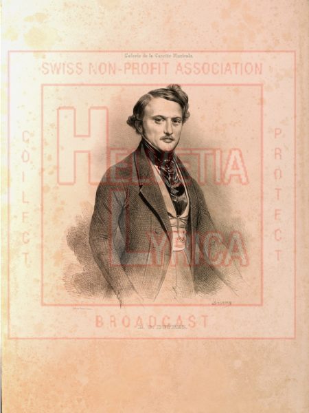 Duprez, Portrait 1, lithographie (collection Motisi)