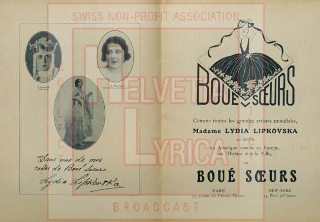 Glinka: Rouslan et Ludmila. Programme de l'Opéra Russe à Paris, 1930, p. 15 (collection Motisi)