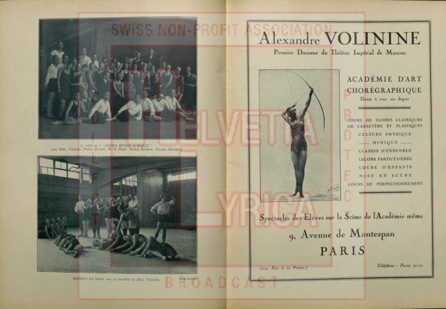 Glinka: Rouslan et Ludmila. Programme de l'Opéra Russe à Paris, 1930, p. 22 (collection Motisi)
