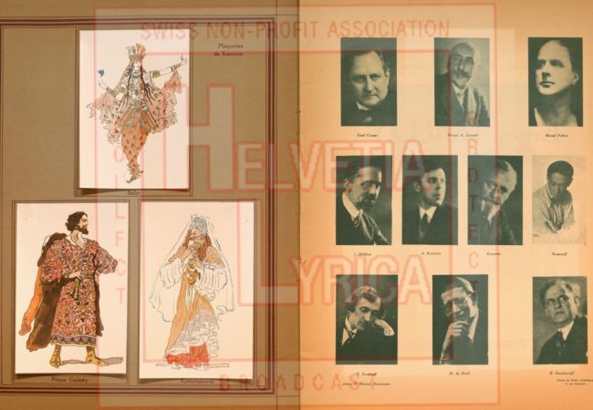 Borodine: Prince Igor. Programme de l'Opéra Privé à Paris, 1929, p. 6 (collection Motisi)